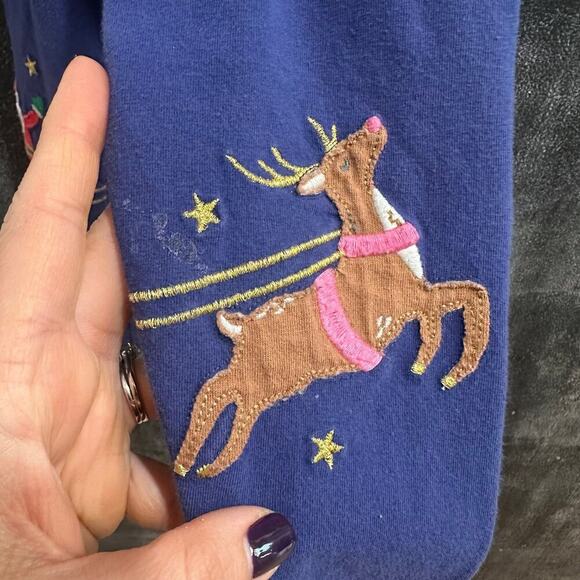 Mini Boden Appliqué Leggings, GUC (stain, minor WW), Sz 4-5Y (110cm) (4A) - Picture 6 of 6